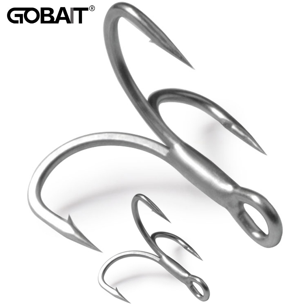 Fishing Hook Size - GOBAIT 20PCS 트레블 후크 2 #