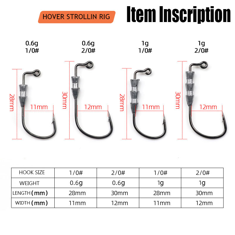 WODJYJ 10개 0.6g 1g 낚시 지깅 훅, 유모 - Fishing Hook Assortment 리뷰 및 가격