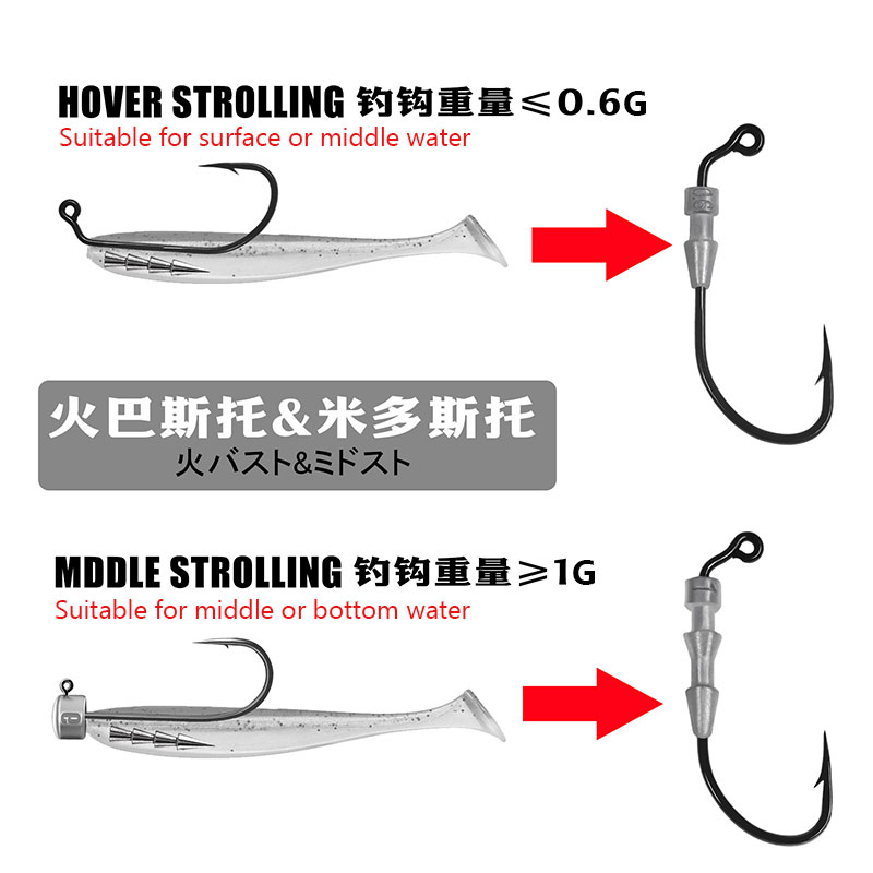 WODJYJ 10개 0.6g 1g 낚시 지깅 훅, 유모 - Fishing Hook Assortment 리뷰 및 가격