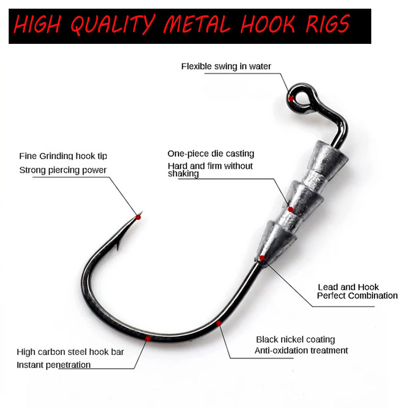 WODJYJ 10개 0.6g 1g 낚시 지깅 훅, 유모 - Fishing Hook Assortment 리뷰 및 가격