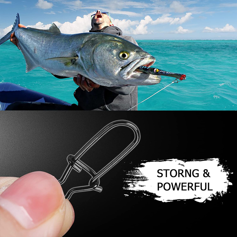 50Pcs 크랭크베이트 스냅 스테인레스 스틸 듀오 잠금 - Fishing Hook Remover 리뷰 및 가격